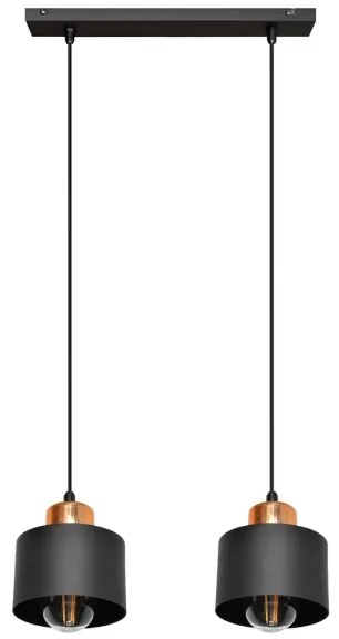 Luster na lanku EDISON 2xE27/15W/230V