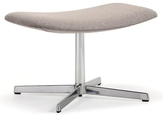 Podnožka LANGLEY, brúsený hliník/šedohnedá