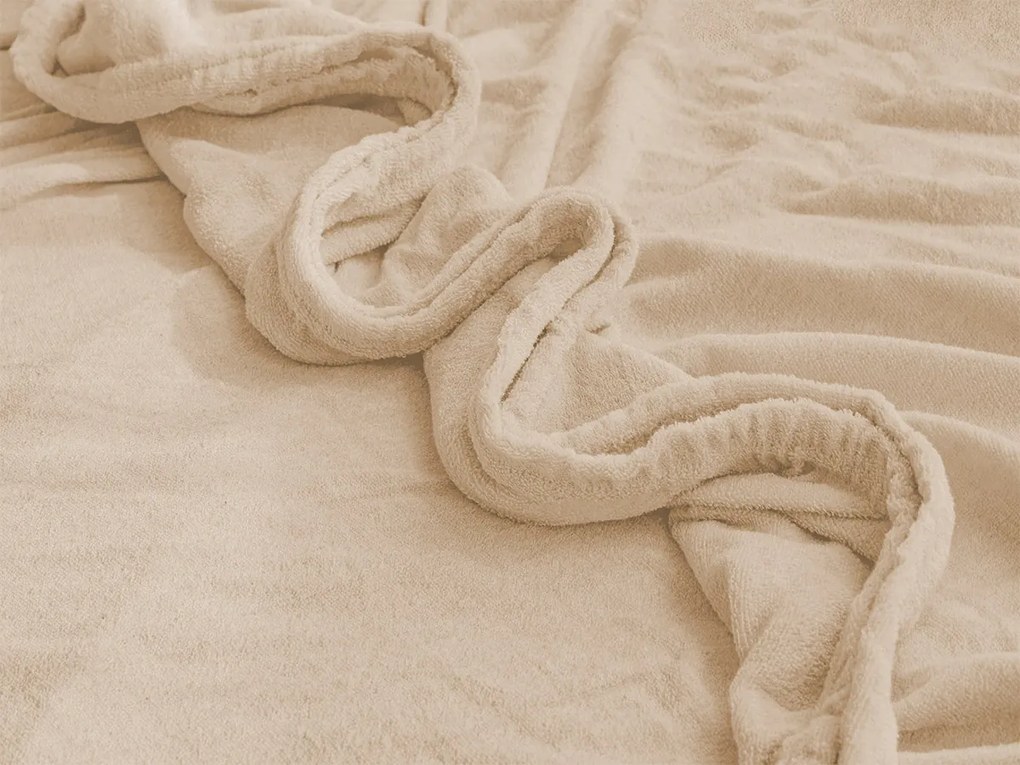 XPOSE® Froté plachta Exclusive - béžová 200x200 cm