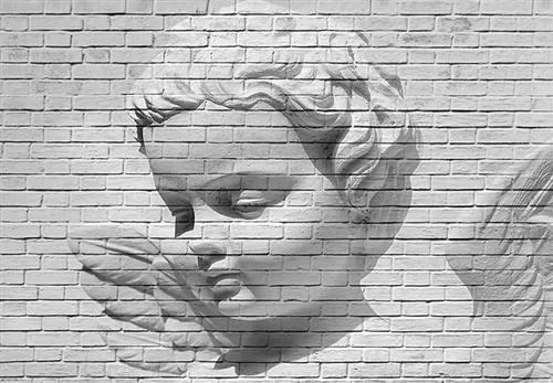 Fototapety, rozmer 366 x 254 cm, Angel Brick Wall, W+G 00160