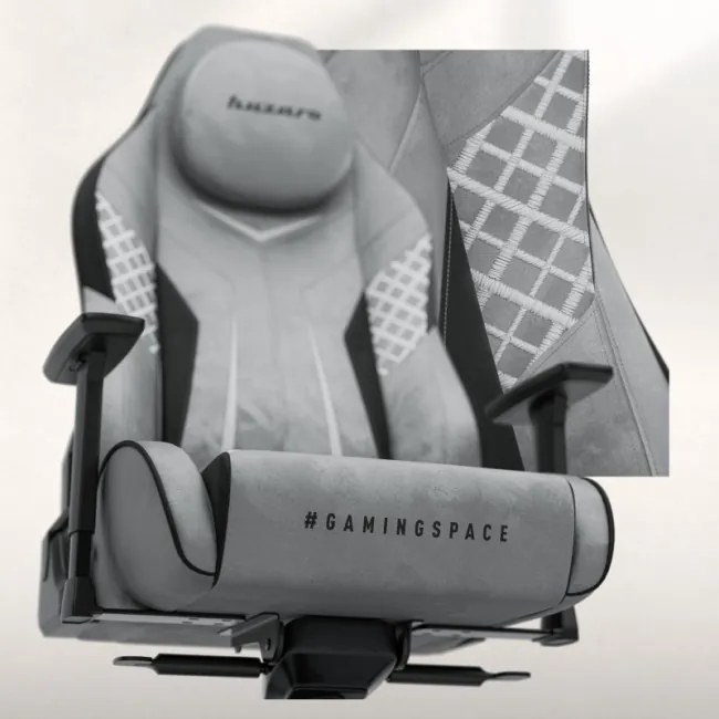 Zamatová herná stolička Force 8.3 Grey