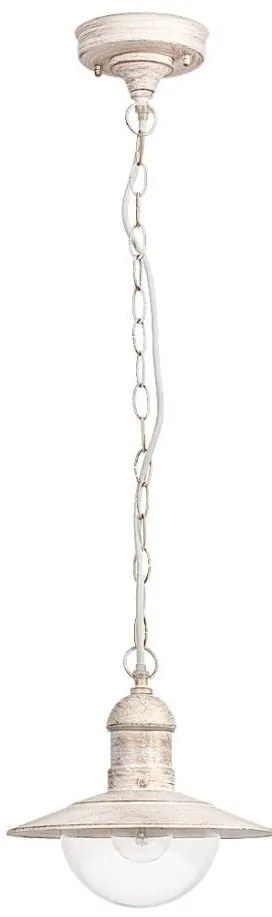 Brilagi - Vonkajšie závesné svietidlo MOLDE 1xE27/60W IP44 biela/patina