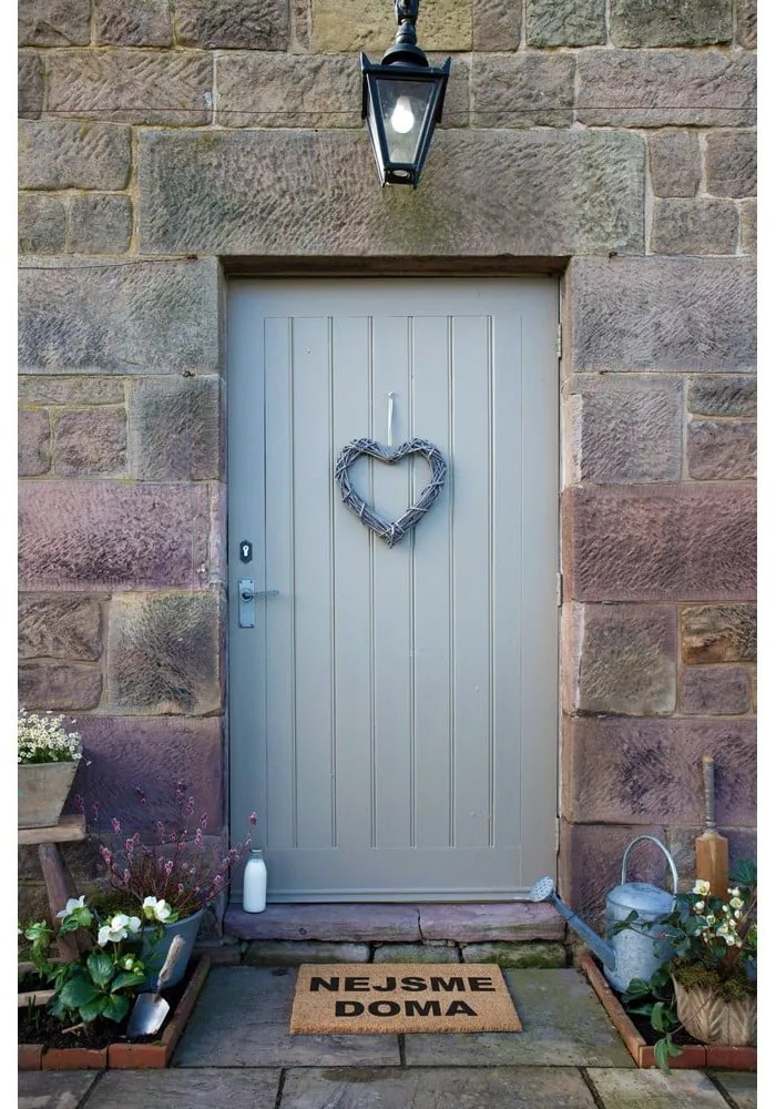 Rohožka z kokosového vlákna 40x60 cm Nejsme Doma – Artsy Doormats