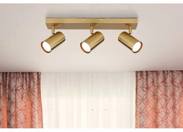 Globo 57911-3GO - Bodové svietidlo ROBBY 3xGU10/35W/230V zlatá
