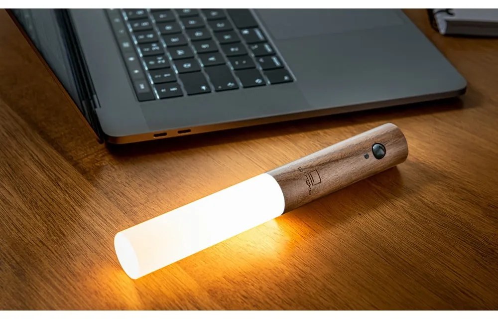Hnedé LED nástenné svietidlo na USB Baton – Gingko