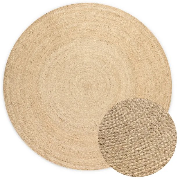 Koberec Hanse Home Jute Braided Rangpur naturálny / ivory
