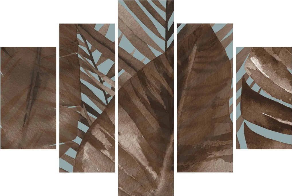 Obraz - Palmové listy, Aquarel (150x105 cm)