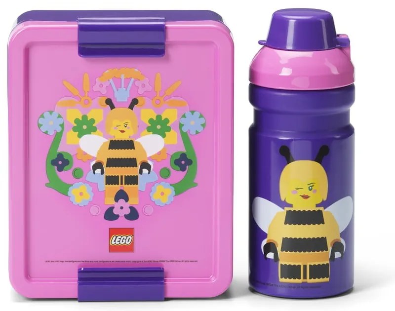 Detský desiatový box s fľašou Bee – LEGO®