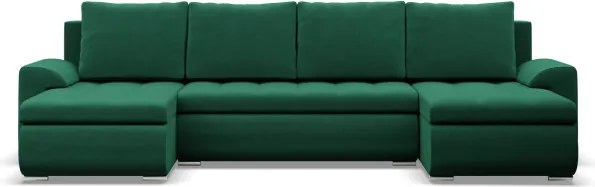 Sedacia súprava FORESTA ULL Kronos v tvare U fľaškovo zelená