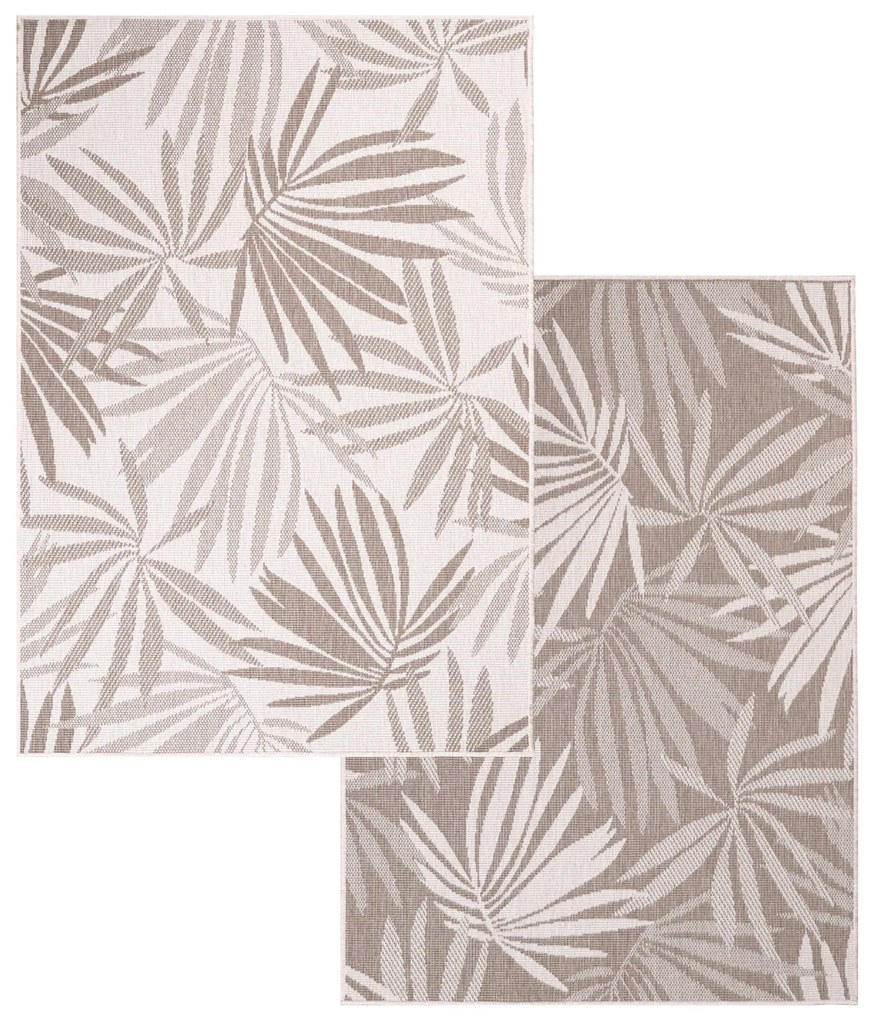 Dekorstudio Obojstranný koberec na terasu DuoRug 5771 - béžový Rozmer koberca: 120x170cm