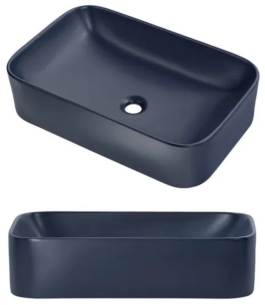 Umývadlo na dosku Kama 50 cm modré