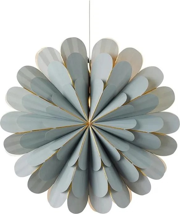 Sivá svetelná dekorácia Markslöjd Marigold, výška 60 cm