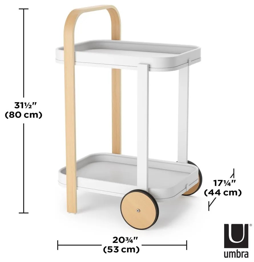 Servírovací stolík na kolieskach 44x53 cm Bellwood - Umbra