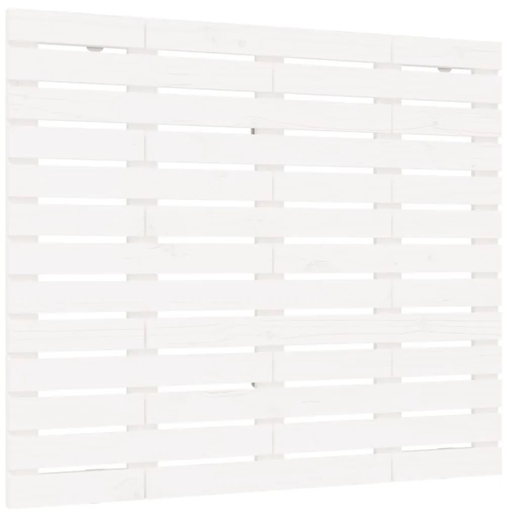 vidaXL Nástenné čelo postele biele 96x3x91,5 cm masívna borovica