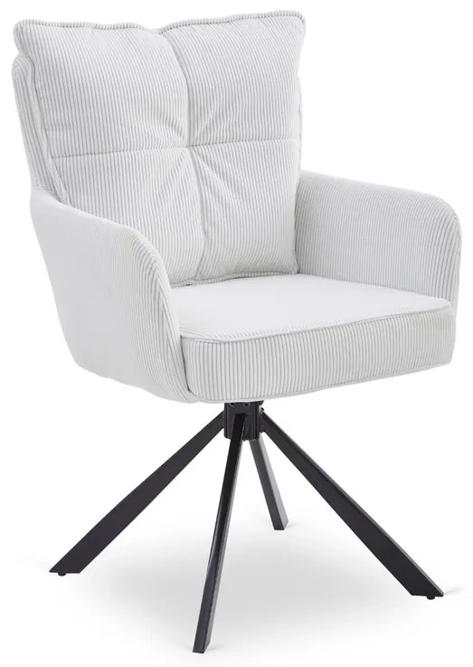 Otočná stolička MAGNUS krémová