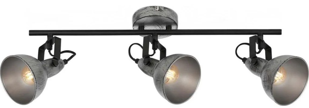 Briloner 2049-034 - Bodové svietidlo RETRO 3xE14/40W/230V šedá