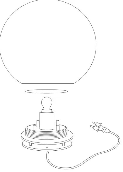 Eglo 98104 - Vonkajšia stojacia lampa MONTEROLO 1xE27/40W/230V IP65 ø600