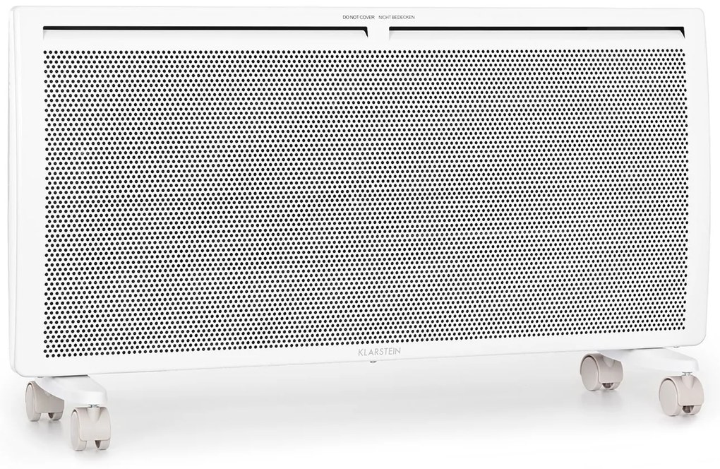 Klarstein Hot Spot Slimcurve Double Wave, konvektor, ohrievač 2 v 1, 2000 W, týždenný časovač, biely