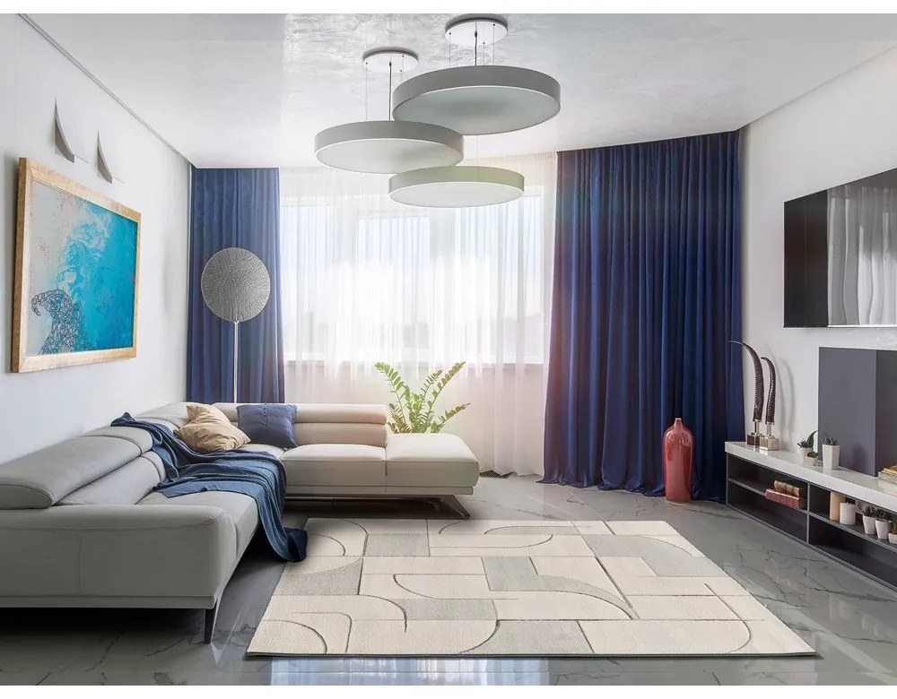 Krémovobiely koberec 120x170 cm Lena – Universal