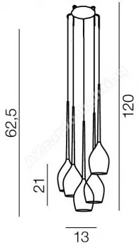 AZzardo Izza 5 AZ2939 Farba: Amber