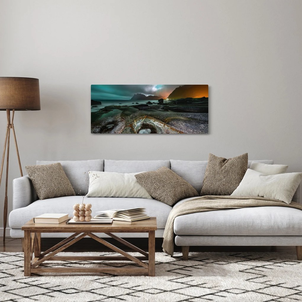 Obraz - Nočná scéna (120x50 cm)
