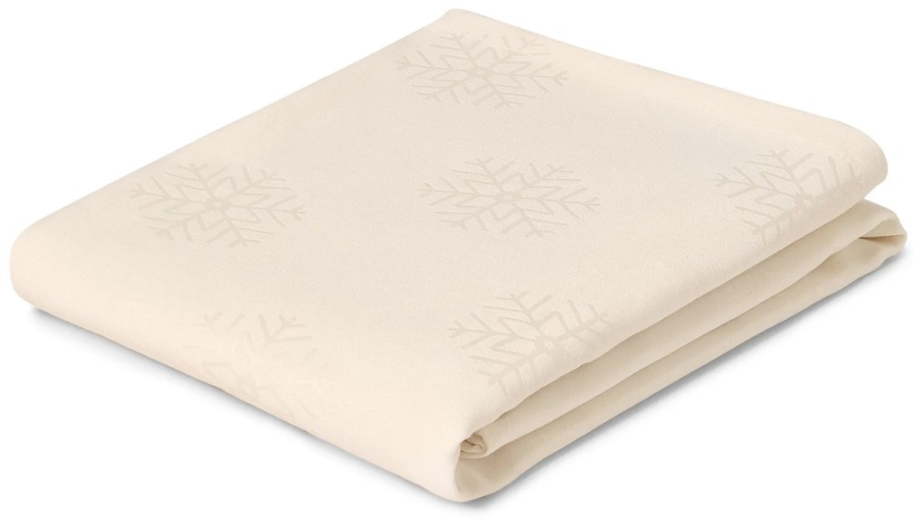 Žakárový obrus, krémový, nadmerná veľkosť