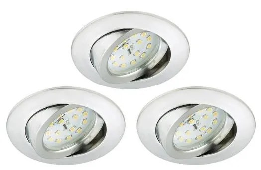 Briloner Briloner 8312-039 - SADA 3x LED Kúpeľňové podhľadové svietidlo LED/5W/230V IP23 BL1559