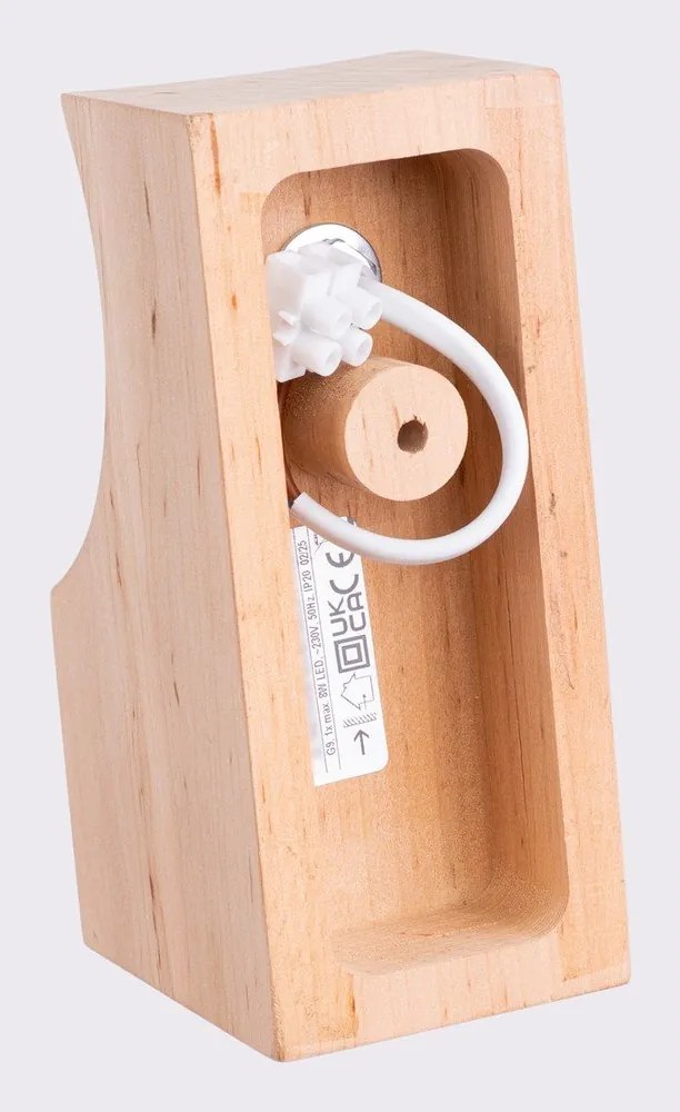 Biele/v prírodnej farbe nástenné svietidlo ø 12 cm Solum – Sollux