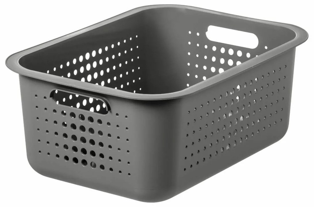 SmartStore Úložný košík Modern, sivá, 37 x 28 x 15 cm, 37 x 28 x 15 cm