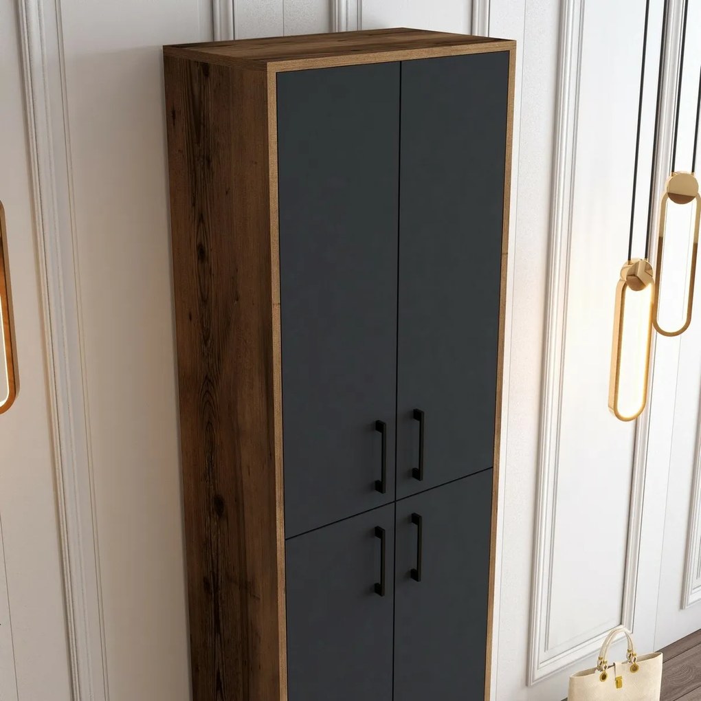 Skriňa Berlin Walnut and Anthracite