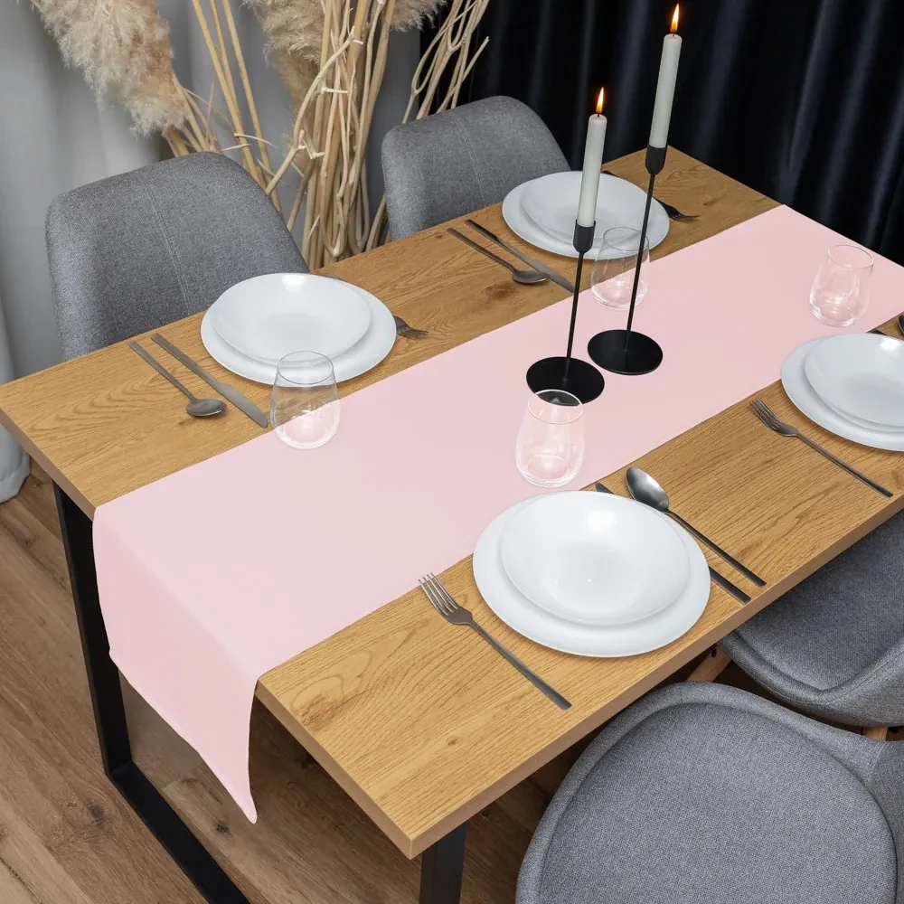 Biante Dekoračný behúň na stôl Rongo RG-062 Cukrovo ružový 45x180 cm