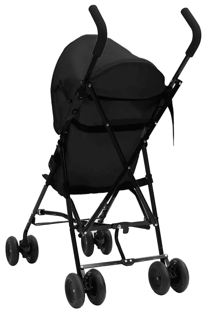 Detská kárička antracitová a čierna oceľ