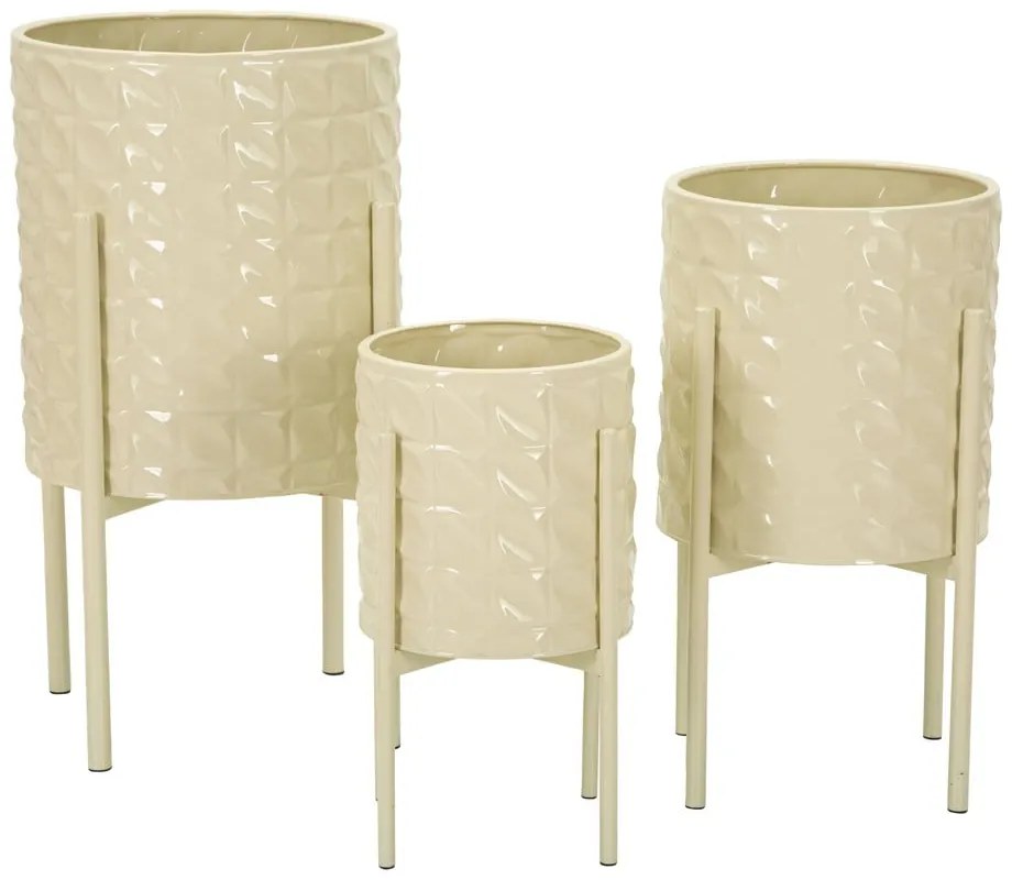 Kovové obaly na kvetináče v súprave 3 ks ø 36 cm Betsy – Mauro Ferretti