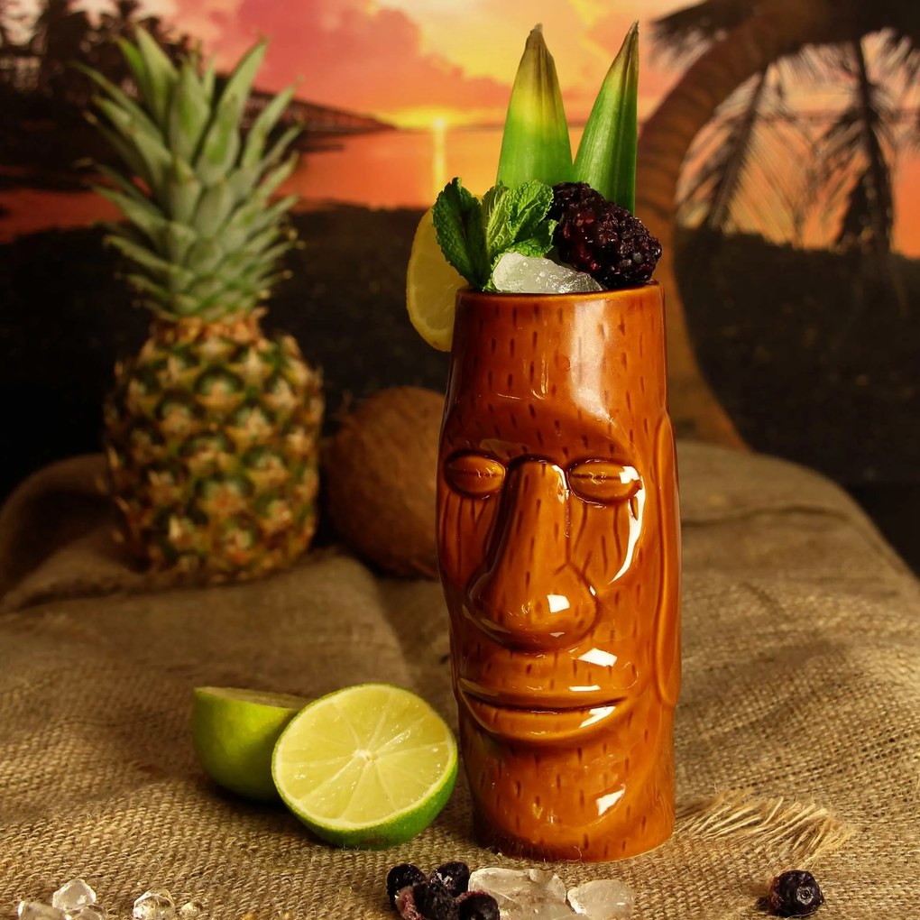 Bar@drinkstuff Tiki pohár , veľkonočný ostrov 415 ml