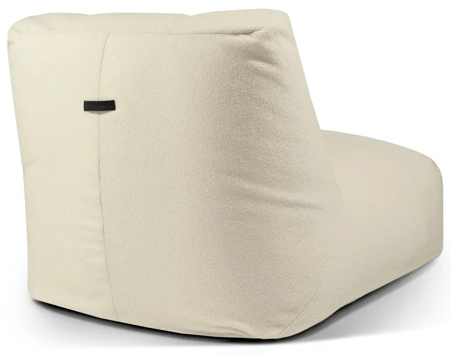 Svetlosivý sedací vak z textílie buklé Tube 100 – SLOWDOWN