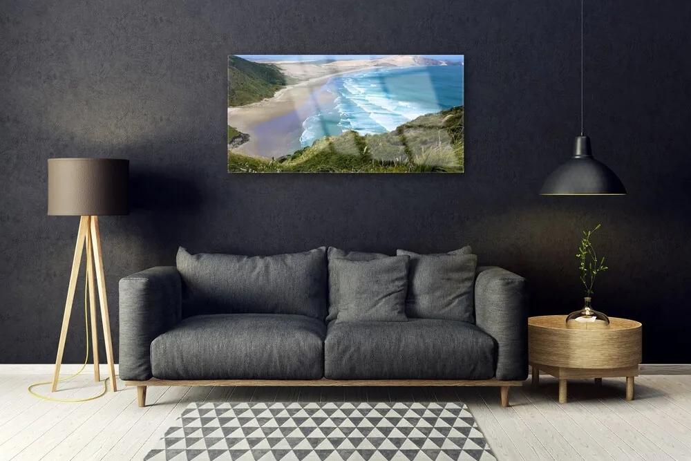 Skleneny obraz Pláž more príroda 100x50 cm
