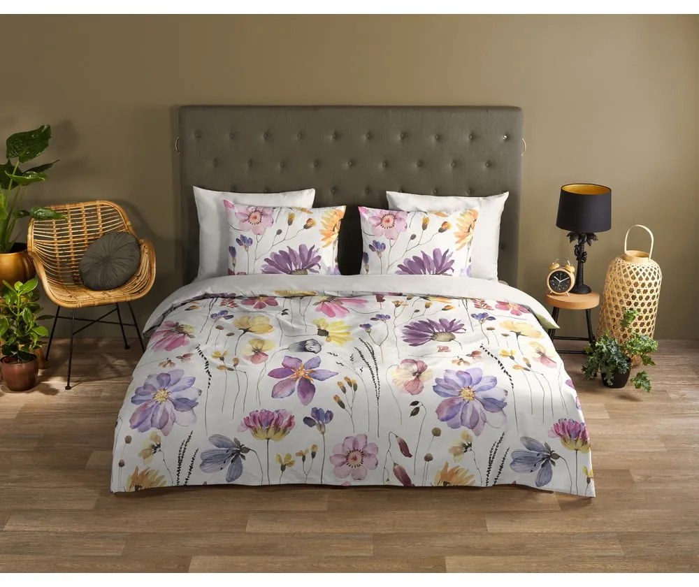 Biele bavlnené obliečky na jednolôžko 140x200 cm – Good Morning