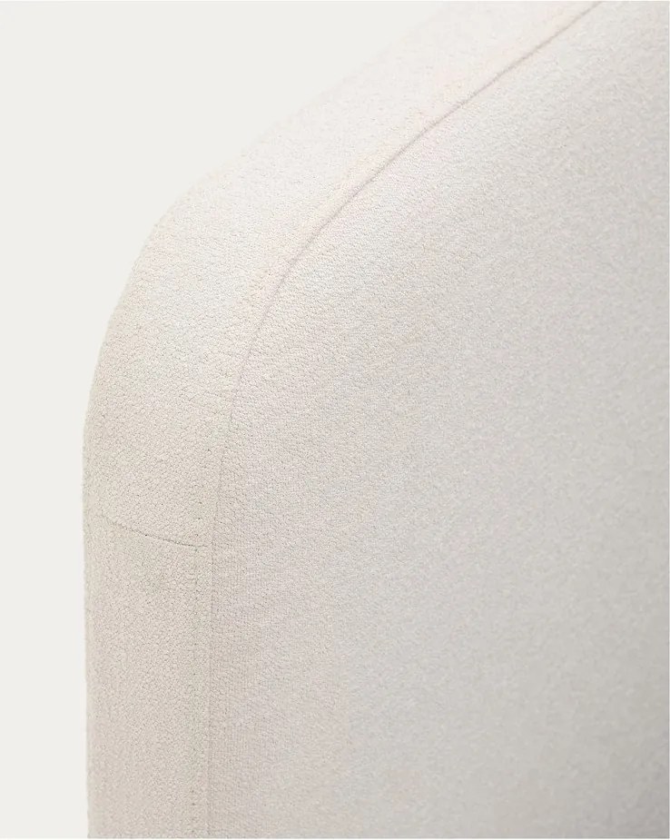 Béžová čalúnená dvojlôžková posteľ 180x200 cm Odum – Kave Home