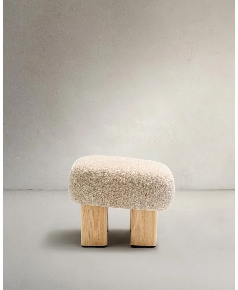 Béžová ženilková podnožka Nema – Kave Home