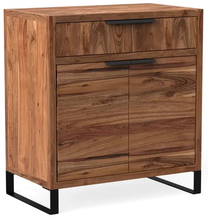 furniture-nabytek.cz - Masivní komoda Sydney z akácie, lakovaná, hnědá
