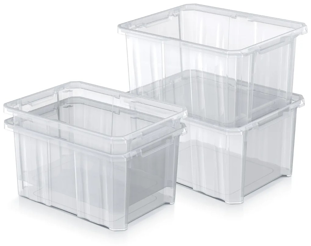 Plastový úložný box NCC12 6 l - priehľadná