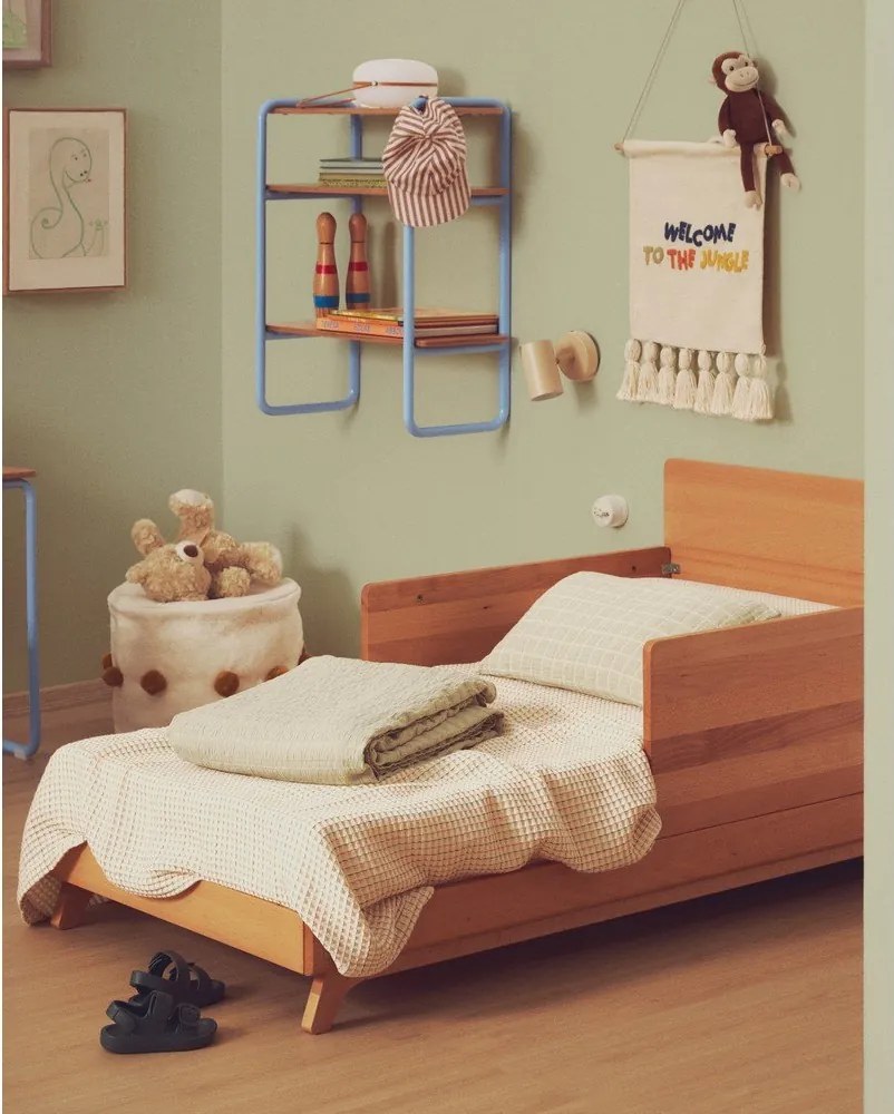 Svetlozelená žakárová detská deka 130x170 cm Tivaro – Kave Home