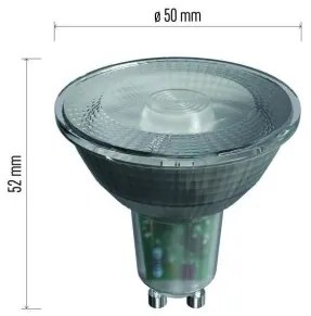 EMOS LED žiarovka, GU10, MR16, 4,2 W, 400 lm, teplá biela