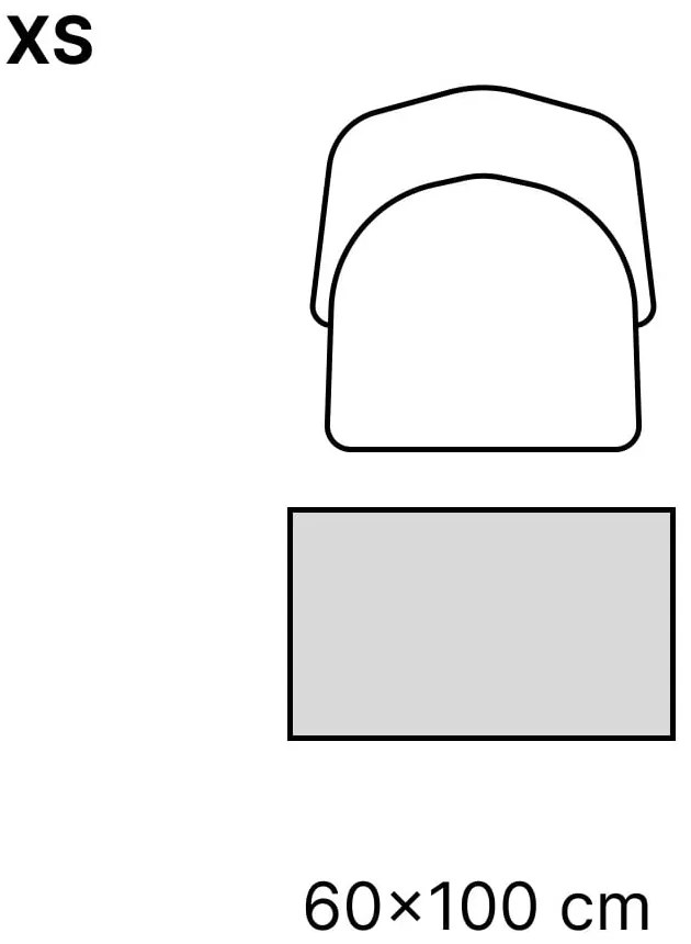 Sivý prateľný koberec 80x50 cm - Vitaus