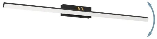 Eglo 900475 - LED Kúpeľňové osvetlenie zrkadla VERDELLO LED/5W/230V IP44 čierna
