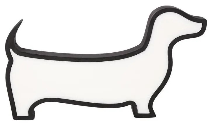 LED Detská stolná lampa DOG LED/12W/230V čierna