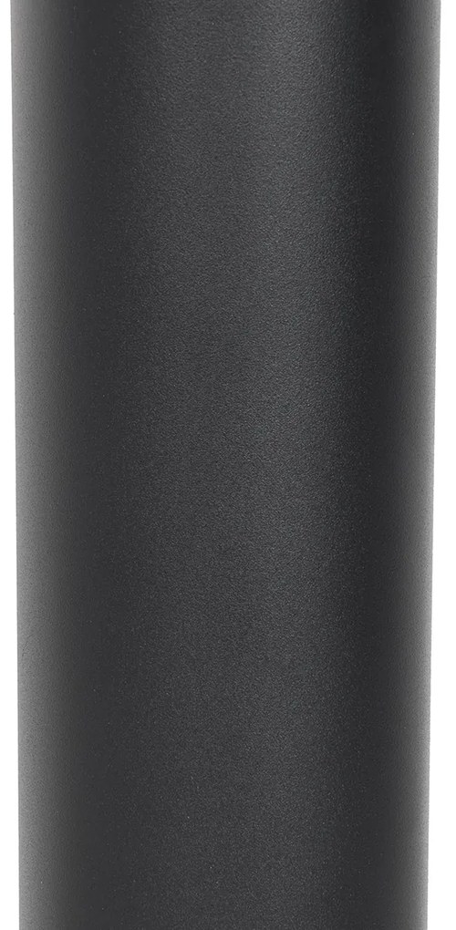 Moderná vonkajšia stĺpová lampa tmavosivá s opálom 110 cm IP44 - Rox