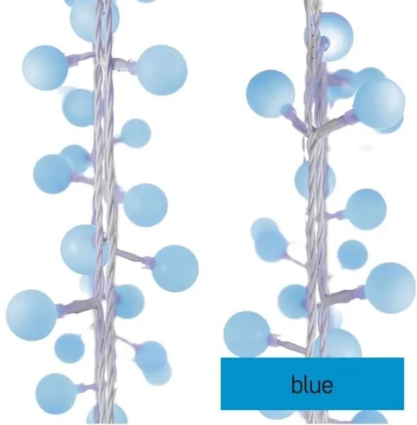 LED Vianočná vonkajšia reťaz 40xLED/9m IP44 modrá