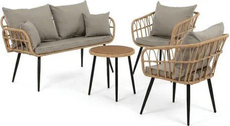 Záhradný set Autronic kov Béžová AZ-F1508 NAT