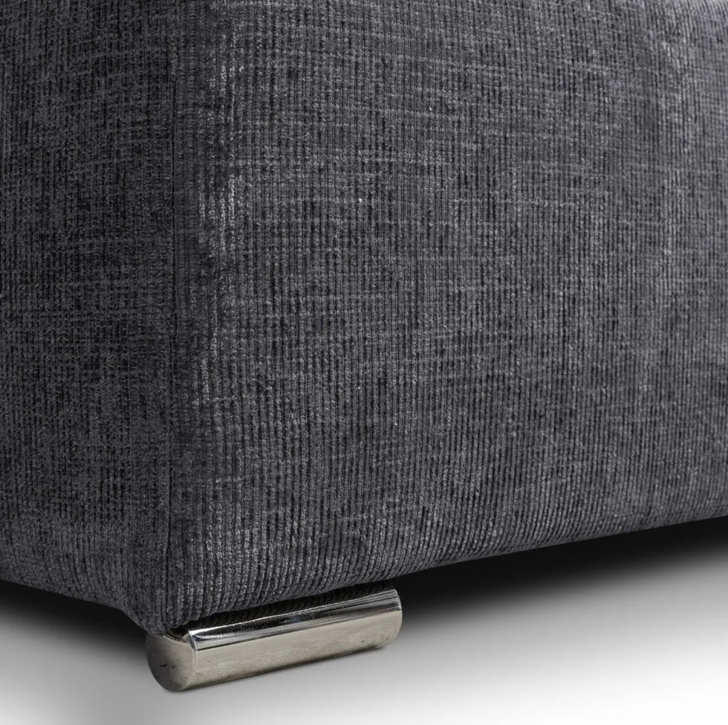 Rozkladacia pohovka Anafi, tmavo šedá látka